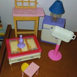 Barbie Mattel playscale dollhouse fashion pieces doll furniture bundle lot